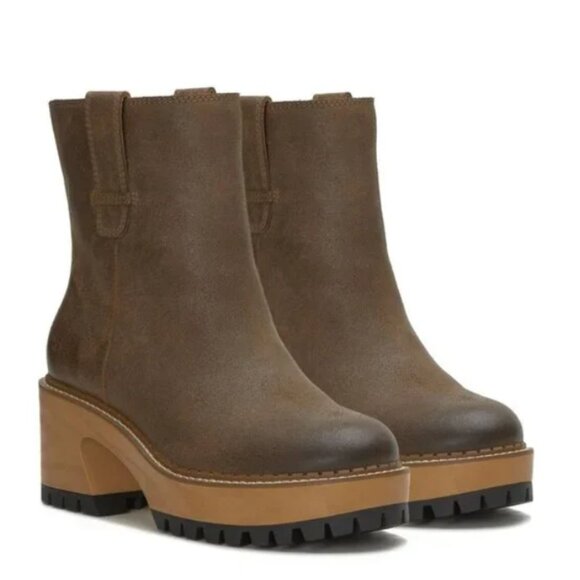 new LUCKY BRAND Black Leather Rhoslyn Boots $149 RETAIL - Picture 2 of 4